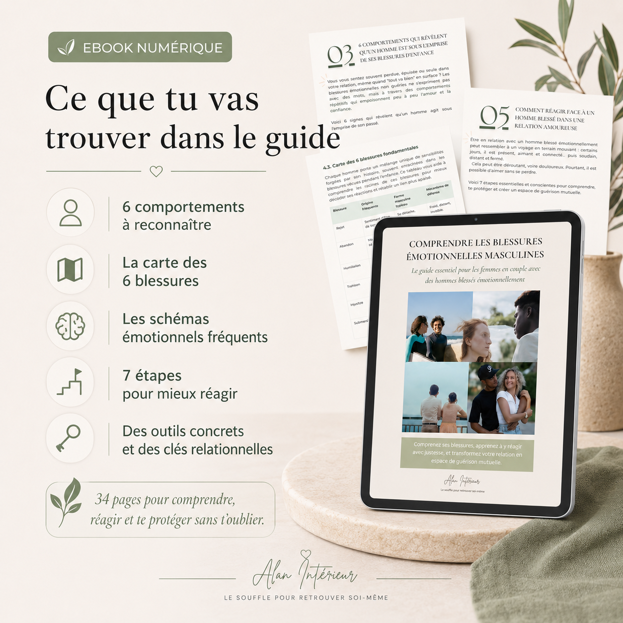 Comprendre les blessures émotionnelles masculines — Le guide pour aimer sans t’oublier
